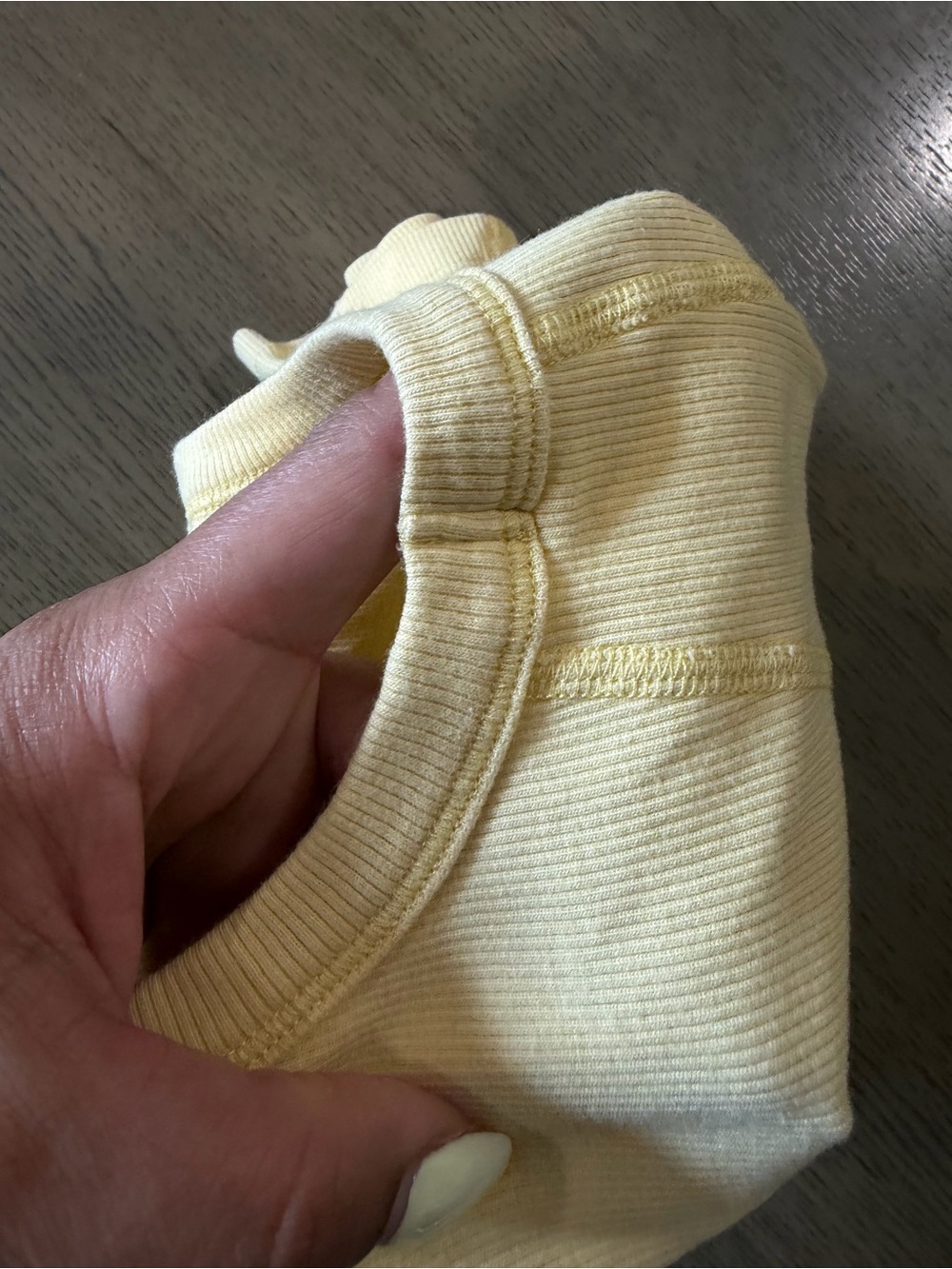 Kurt Stiff Yellow Ribbed Tank Top - Picture 7 of 7